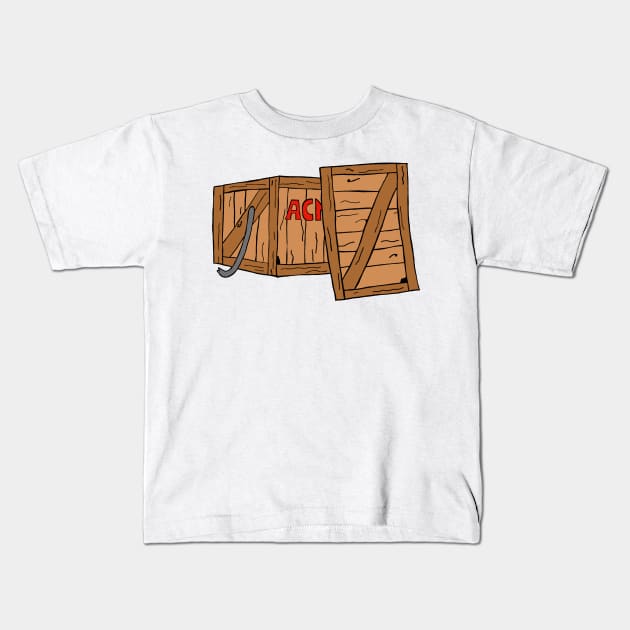 Acme crate Kids T-Shirt by shellTs